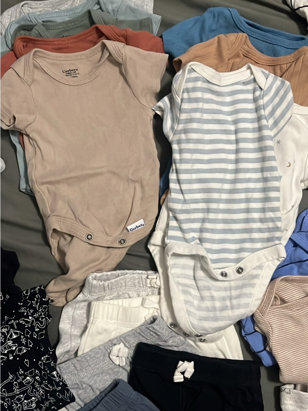GERBER and Cloud island baby onesies